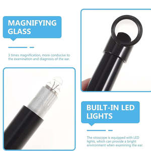 Juego de Instrumentos de Otoscopio Manual Portátil de Acero Inoxidable Quirúrgico Astrin con Luz de Alto Brillo para Inspección Diaria del Oído - Product Image 2