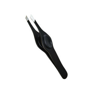 Pince à épiler professionnelle à sourcils inclinée vente en gros pince à épiler en acier inoxydable de qualité supérieure - Product Image 1