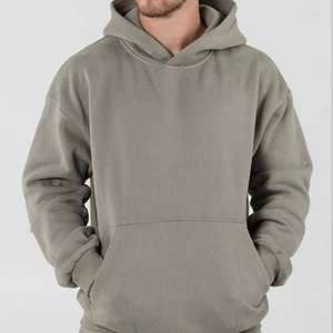Sudadera con Capucha de Algodón Grueso de 420 g/m², Estilo Urbano, Hombros Caídos, Sin Cordones, Talla Grande, Personalizable con Logotipo del Fabricante - Product Image 4