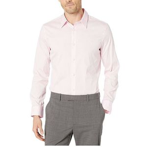 Camicia Rosa in Chambray da Uomo Calvin Klein, Taglia Small, 100% Cotone Popeline Antipiega, Stile Casual e Formale, Stampa Floreale - Product Image 1