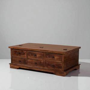 Mesa de centro de madera de color nogal con estantes completos exigentes para el espacio habitable y los muebles de dormitorio para la Oficina - Product Image 4