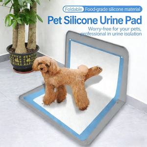 Customizable Square Silicone Eco-Friendly Reusable Cat & <b>Dog</b> Urinary Pads Easy-To-Clean with Solid Pattern - Product Image 6