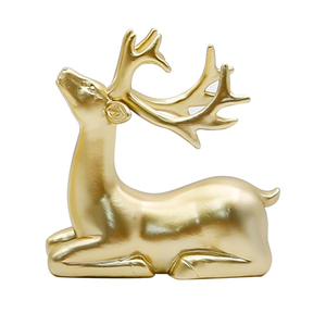 Sculptures de cerfs Figurines d'animaux minimalistes modernes Décor à la maison unique Décoration de table élégante - Product Image 4