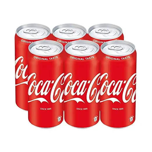 Refrescos de Coca Cola, lata de 330ml, Coke Zero ,Fanta naranja y Sprite, a la venta