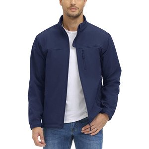 Waterproof Breathable for Autumn Outdoors Zipper Closure Pakistan Made Men's Lightweight Breathable Softshell <b>Jackets</b> - Product Image 1