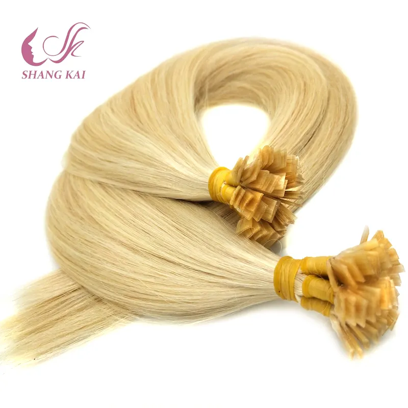 Hot Selling Pre-bonded Flat Tip Fusion Full Cuticle Aligned Human Hair Extensions