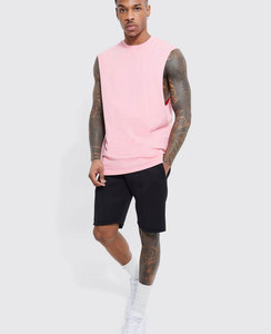 100% coton hommes Gym débardeurs respirant Fitness porter pour absorber la sueur Batteur Style hauts - Product Image 4