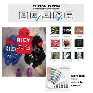 Oem Men 3D Print Full Zip Hoodie Logotipo personalizado Bordado French Terry Heavyweight Oversized 360gsm Full Zip up Hoodies - Product Image 5