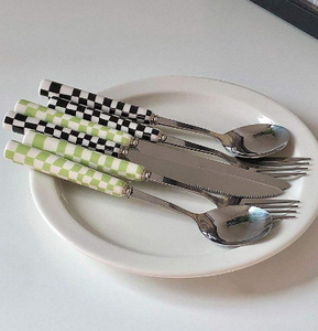 Argent Brillant Fini Plaqué Cuillère Fourchette Couverts Cuisine Couverts Métallique Vaisselle Vaisselle Couteau Cuillère Fourchette Couverts - Product Image 5