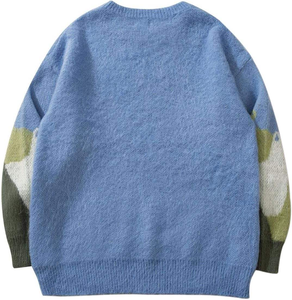 Suéteres de hombre Jacquard de diseñador de prendas de punto personalizadas Top de manga larga Jersey de cuello redondo de invierno Suéteres de punto de algodón para hombre Jersey - Product Image 2