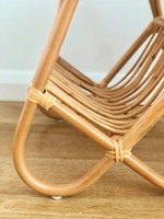 Table basse en rotin naturel et osier avec porte-revues Mobilier d'intérieur Table de design d'intérieur faite à la main au Vietnam