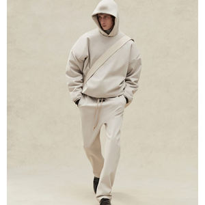 Ropa de calle para hombre, Conjunto de sudadera con capucha y pantalones de chándal de gran tamaño con estampado de logotipo personalizado para hombre, chándal, ropa deportiva, chándales - Product Image 2