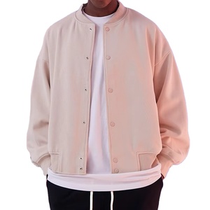 แจ็คเก็ตบอมเบอร์ผู้ชายทรงโอเวอร์ไซส์ ดีไซน์ทันสมัย ทรงหลวมสไตล์เบสบอล แจ็คเก็ตวาร์ซิตี้แบบยูนิเซ็กซ์ ผลิตจากผ้าที่ทนทาน - Product Image 1