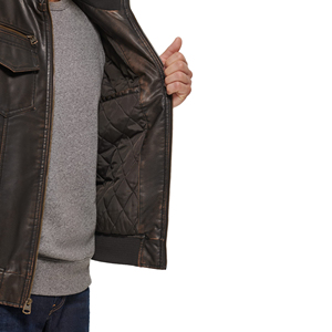 Chaqueta de Cuero de Oveja Genuina con Logotipo Personalizado, Color Sólido, Prenda Exterior Moderna, Chaquetas de Cuero de Alta Calidad para Hombre - Product Image 5