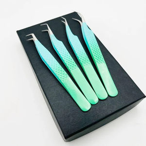 แหนบต่อขนตาปลายเรียบ 10 มม. สแตนเลส คุณภาพระดับมืออาชีพ ป้องกันแม่เหล็ก ด้ามจับสบาย - Product Image 2