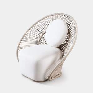 Sillón de Jardín de Lujo Estilo Nómada con Patrón de Cuerdas Radiales para Patio y Hogar, Modelo Maui - Product Image 5
