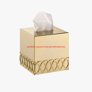 Distributeur de serviettes en laiton moderne et élégant fabriqué à la main Hôtel Restaurants Boîte à mouchoirs décorative en métal pour la décoration intérieure - Product Image 6