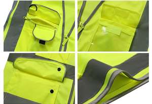 OEM impresión personalizada chaleco de seguridad de alta calidad de algodón ligero y lavable nuevo diseño para el trabajo al por mayor - Product Image 6