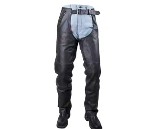 Polainas de Equitación de Cuero Genuino Personalizadas con Cremallera, Altamente Duraderas, a un Precio Razonable, Estilo Occidental de Entrenamiento, Ajustables - Product Image 6