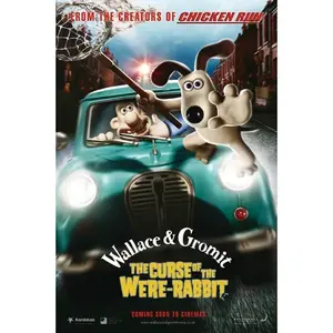 Carte postale A4 Wallace & Gromit La Malédiction du Lapin-élan, impression numérique personnalisée avec logo, carte en papier pour Pâques, Noël, anniversaire - Product Image 1