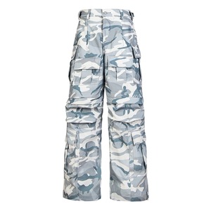 กางเกงยีนส์ทรงหลวมลายพรางลายต้นไม้สำหรับผู้ชายและผู้หญิง, กางเกงยีนส์ลำลองซักเย็บปะติดปะต่อกัน - Product Image 3