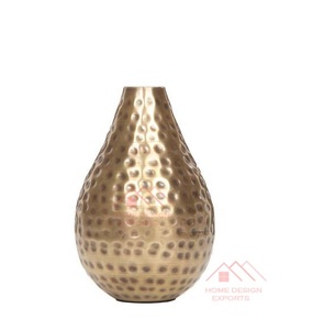 Ensemble de 3 vases en métal finition argent nickelé, vase décoratif de luxe pour la maison et support pour plantes - Product Image 6