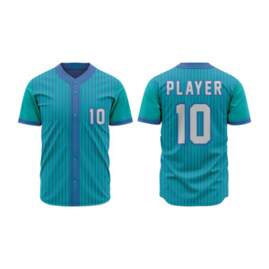 Custom OEM Full Button Baseball <b>Jersey</b> <b>Short</b> Sleeve Team Uniform Breathable Quick Dry Mesh Fabric Sports Shirt for Men Youth - Product Image 6