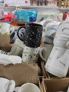 ถ้วยน้ำเซรามิกสไตล์นอร์ดิกย้อนยุคดีไซน์ใหม่ถ้วยน้ำดินกาแฟภาชนะสำหรับใส่เครื่องดื่มขนาด11ออนซ์
