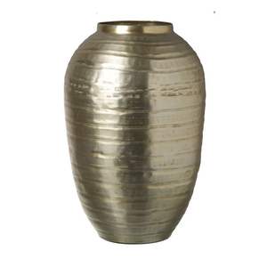 Elegante nuevo diseño marrón lujo moderno Acero inoxidable Metal jarrones decoración única para el hogar moderno Mesa jarrón urna forma floreros - Product Image 4