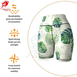 Shorts de sport taille haute pour femmes, shorts de yoga compressifs, shorts de cycliste pour la course et l'entraînement, vêtements de sport extensibles - Product Image 3