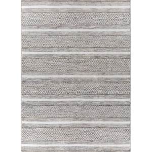 Abrash Grey Black Flat Weaves Wool <b>Rug</b> Handmade Geometric Striped Rectangle Hallway Jute <b>Rugs</b> Model ADWP-13039 for Home <b>Bedside</b> - Product Image 1