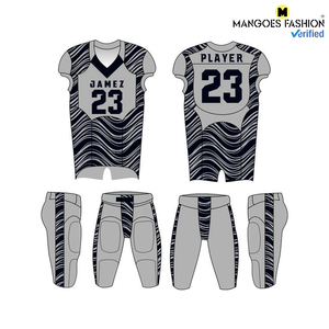 Uniforme de Fútbol Americano Personalizado, Jersey de Poliéster en Blanco, Uniforme de Fútbol Americano con Impresión por Sublimación, Ropa Deportiva - Product Image 1