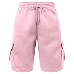 Short de survêtement personnalisé pour hommes multi-poches vente en gros de short cargo en polaire décontracté Hip Hop d'été surdimensionné avec cordon de serrage pour hommes - Product Image 4