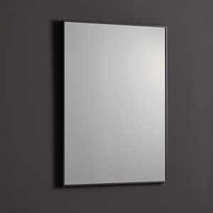 Reversible Polished Edge <b>Wall</b> Mirror 50X70 with Matte Black <b>Border</b> Dual-Sided Mirrored Surface - Product Image 3