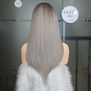 Perruques en cheveux humains lisses de 22 pouces, couleur orange vietnamienne crue, vendeur longue longueur, 100% - Product Image 3