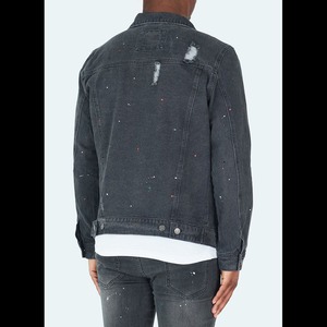 Mode délavé coupe-vent grande taille épais Jean anti-bouloches veste en jean polaire pour hommes de haute qualité - Product Image 3