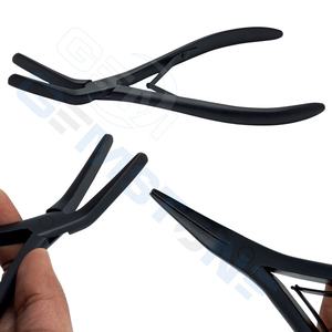 Herramienta Profesional de Crimpado de Punta Plana para Micro Anillos y Cuentas Nano, Alicates de Acero Inoxidable de 7 Pulgadas para Extensiones de Cabello, Uso Comercial - Product Image 4