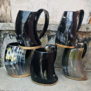 Taza de cuerno para beber BRANDY y diseño único con uso de alta calidad para whisky, cerveza, taza de cuerno para beber de Falak World Export - Product Image 1