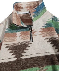 Custom Striped Ribbed Collar Crewneck <b>Sweatshirt</b> High Quality <b>Men</b>`<b>s</b> Cotton Oversized <b>Sweatshirts</b> for Autumn <b>Hoodies</b> - Product Image 5