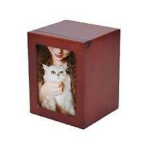 Urnas de cremación de madera hechas a mano de estilo americano de alta calidad para cenizas de gatos y perros, urnas funerarias al por mayor para mascotas - Product Image 4