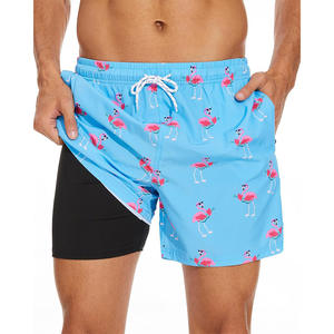 กางเกงว่ายน้ำขาสั้นผู้ชายกันน้ำแห้งเร็วกระเป๋าชายหาดสบายๆ - Product Image 1