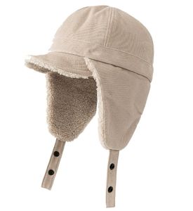Gorro de Invierno de Moda, Gorro de Campamento con Orejeras de Tela de Pana para Mantener el Calor - Product Image 2