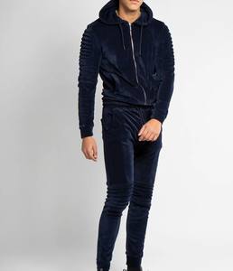 2025 moda 100% chándal de algodón para hombre, chándales deportivos para gimnasio, chándales de entrenamiento físico, conjunto de dos piezas para hombre, traje para correr para hombre - Product Image 2