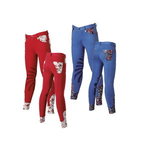 Culotte d'équitation élégante taille haute pour femme Pantalon d'équitation en cuir durable avec patch au genou pour les courses de chevaux et l'équitation - Product Image 5