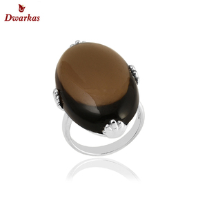 Fabricación al por mayor de piedras preciosas de alta calidad, colgante de piedras preciosas de cuarzo ahumado de plata de ley 925, disponible en stock a bajo precio - Product Image 2
