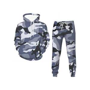 Tenue de jogging en coton et polyester pour hommes, ensemble de survêtements de gymnastique au prix de gros - Product Image 5