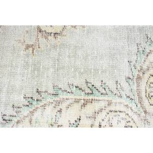 Alfombra de lana moderna verde Beige de 1,6x3,3 pies, alfombras rectangulares de área grande turca, respaldo de látex abstracto para pasillo, habitación, cabecera - Product Image 5