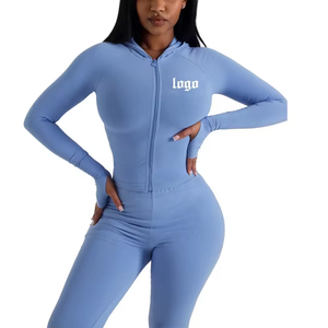 Conjunto Deportivo de Sudadera con Capucha y Pantalones Jogger para Mujer, Diseño Personalizado, Pedidos al por Mayor, Ropa Urbana Cómoda de 2 Piezas, Corte Ajustado - Product Image 6