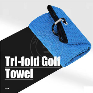 Toalla de golf tipo waffle de fibra duradera, textura suave, fácil manejo, para limpieza de palos de golf, para uso diario. - Product Image 3