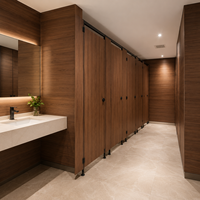 Cloison de toilette compacte en panneau alvéolaire HPL Liangxinqing moderne et écologique, durable, imperméable, ignifuge et anticorrosion